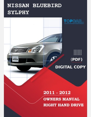 nissan bluebird sylphy 2011-2012 owners manual in english